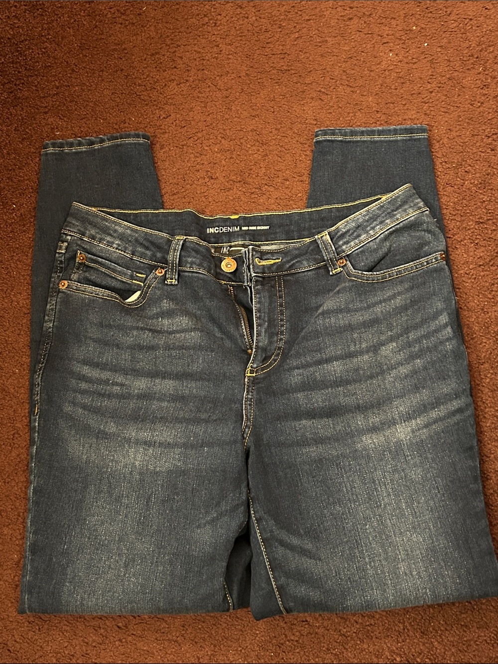 Incdenim Women's Dark Wash Skinny Jeans